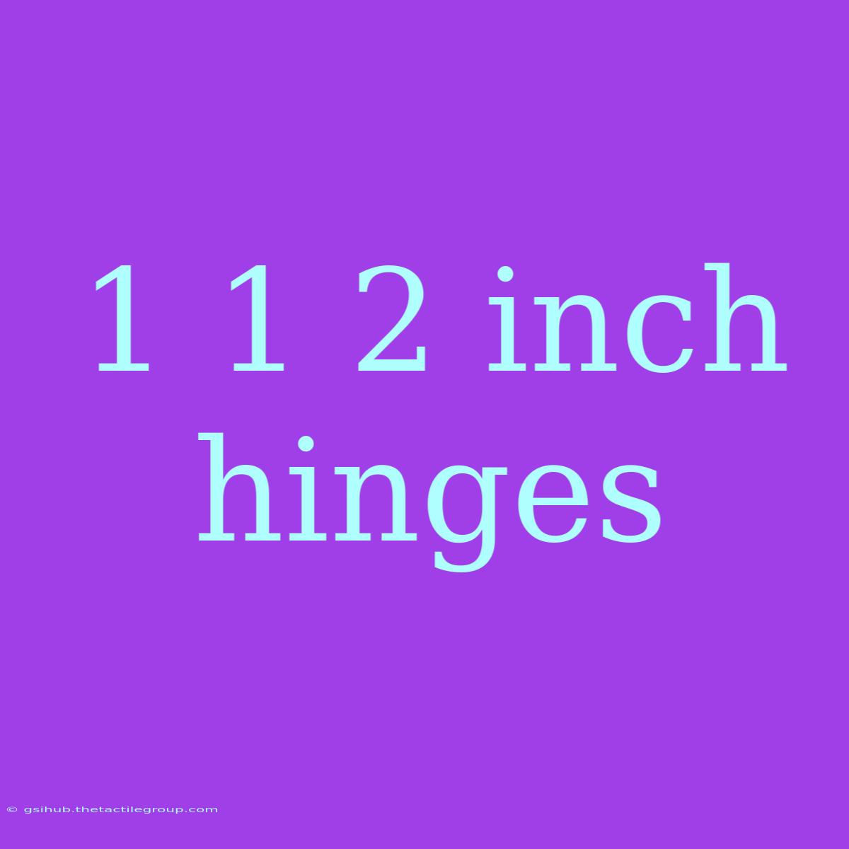 1 1 2 Inch Hinges