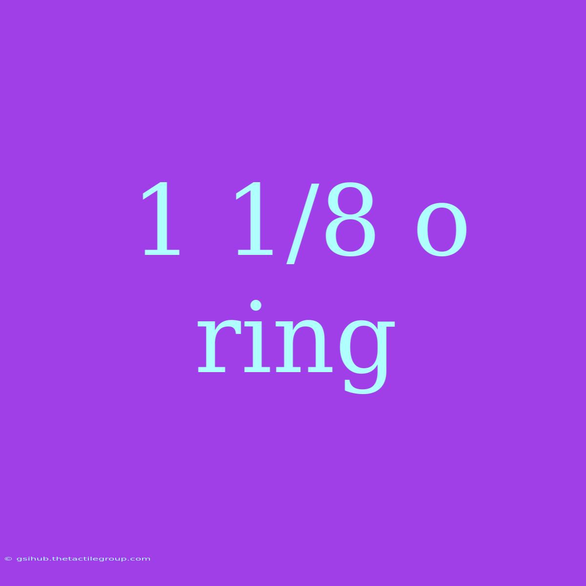 1 1/8 O Ring