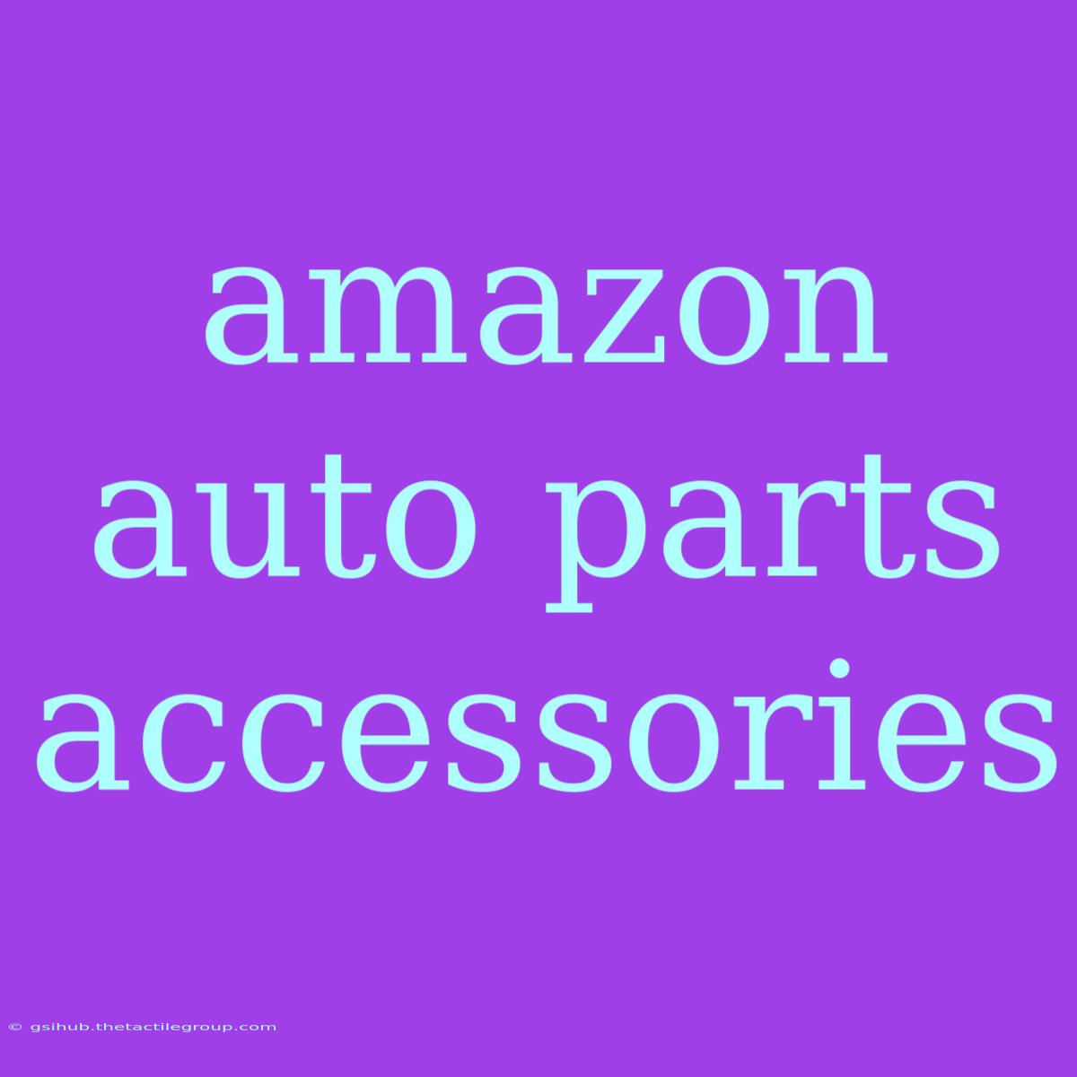 Amazon Auto Parts Accessories