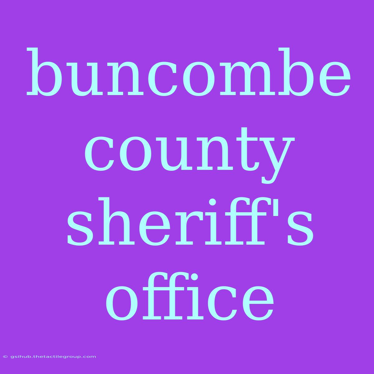 Buncombe County Sheriff's Office