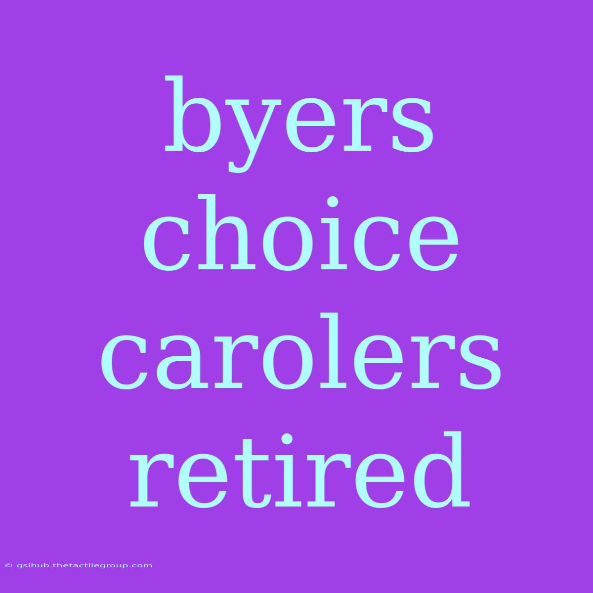 Byers Choice Carolers Retired