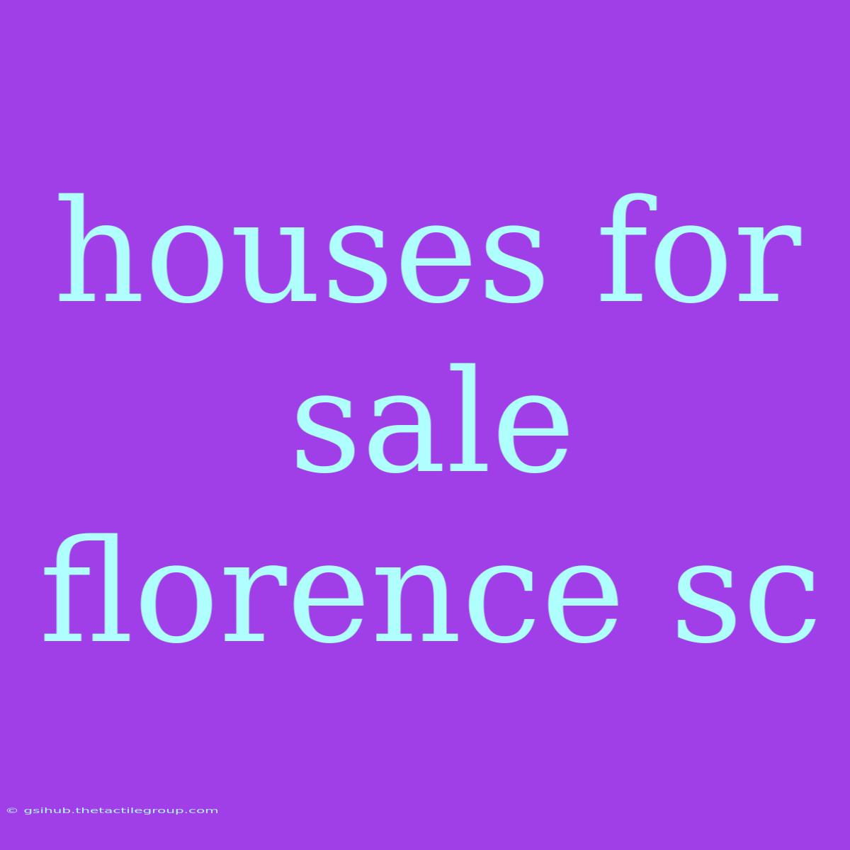 Houses For Sale Florence Sc