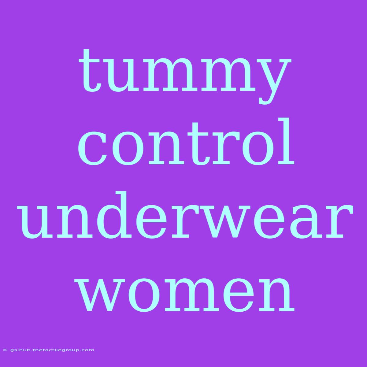 Tummy Control Underwear Women